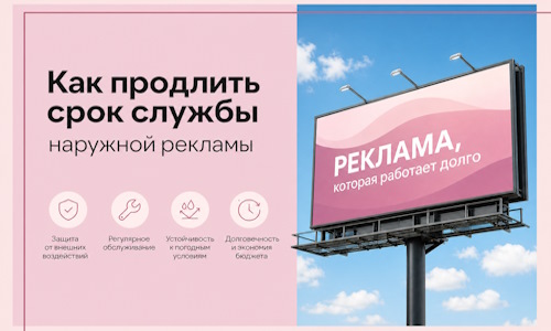 Как продлить срок службы наружной рекламы в Троицке