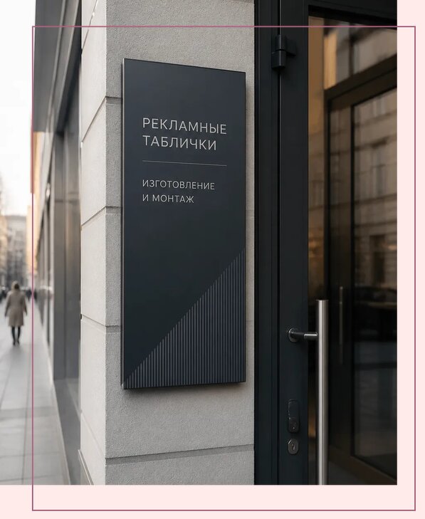 Рекламные таблички в Троицке по цене от 4640 р. | Аванза-Трц