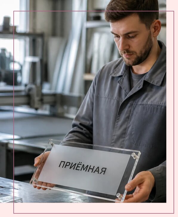 Таблички из оргстекла на заказ в Троицке от 4021 р. | Аванза-Трц